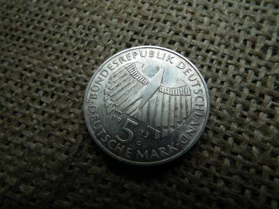 Németország , ezüst 5 márka 1973 G , Frankfurter Nationalversammlung Németország , ezüst 5 márka 1973 G , Frankfurter Nationalversammlung