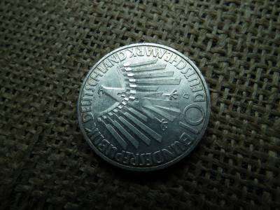 Németország , ezüst 10 márka 1972 D