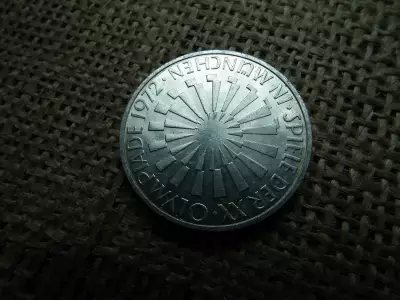 Németország , ezüst 10 márka 1972 D