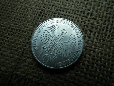 Németország , ezüst 10 márka 1972 D Németország , ezüst 10 márka 1972 D