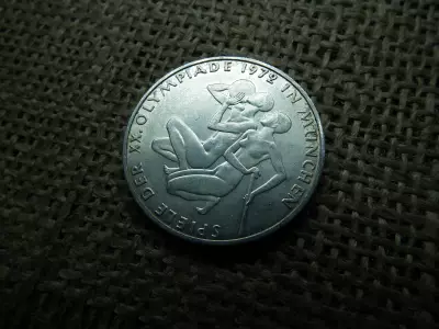 Németország , ezüst 10 márka 1972 D