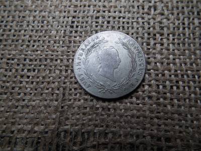 Ezüst 20 krajcár 1827 B , Frenc Ezüst 20 krajcár 1827 B , Frenc