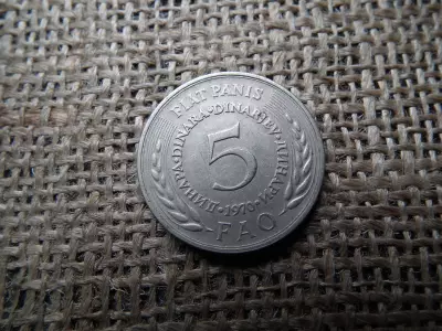 Jugoszlávia 5 dinár 1970 , FAO , dinara 