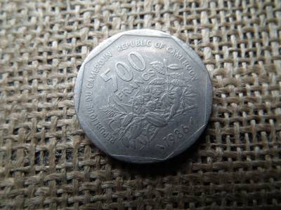 Kamerun 500 francs 1986 , frank Kamerun 500 francs 1986 , frank