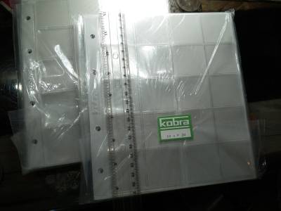 Kobra , Érmetartó , éremtartó , érme berakó lap ! 10 db 20 férőhelyes ! Ár / zacskó ( 10 lap , 10 elválasztó ) Új ! Kobra , Érmetartó , éremtartó , érme berakó lap ! 10 db 20 férőhelyes ! Ár / zacskó ( 10 lap , 10 elválasztó ) Új !