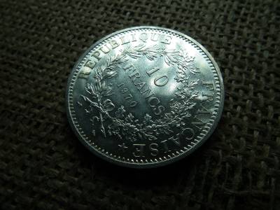 Franciaország , ezüst 10 francs 1970 , frank , extra Franciaország , ezüst 10 francs 1970 , frank , extra