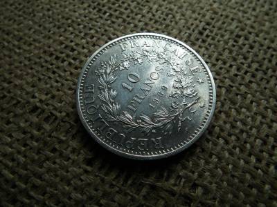 Franciaország , ezüst 10 francs 1969 , frank , extra , ritkább Franciaország , ezüst 10 francs 1969 , frank , extra , ritkább
