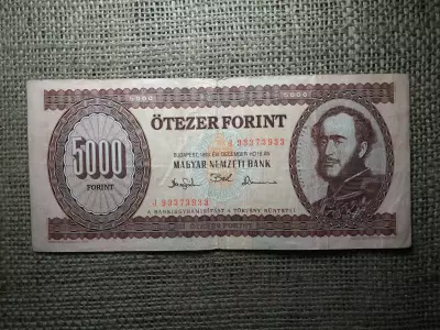 5000 forint 1993 J