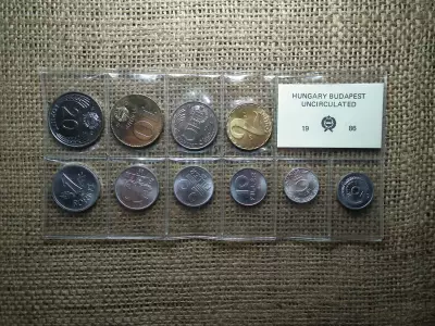 Fóliás forgalmi sor 1986 ! Forint és fillér ! Ritka ! 2 forint 1986 