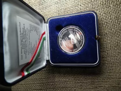 Ezüst 5000 forint 2010 , Európa-bajnokság , certi + tok