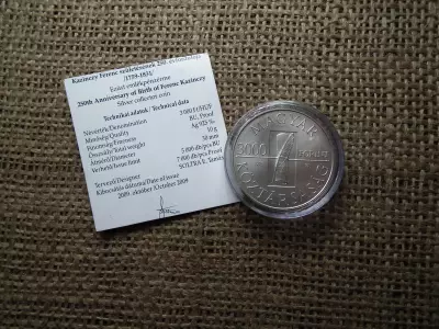 Ezüst 3000 forint 2009 BU , Kazinczy Ferenc 