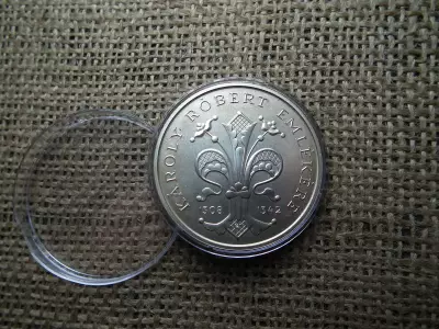 Ezüst 500 forint 1992 BU , Károly Róbert 