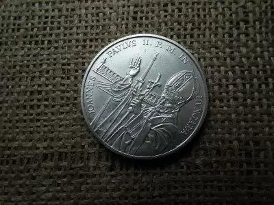 Ezüst 500 forint 1991 BU , János Pál Pápa 