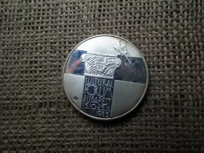 Ezüst 500 forint 1985 PP , Budapest Kulturális Fórum
