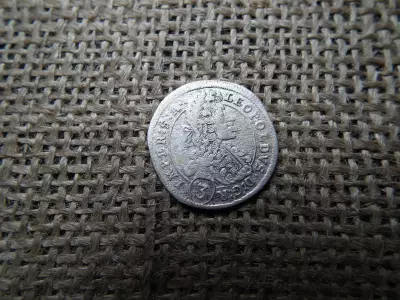 I.Lipót ezüst 3 krajcár 1700 GE (Prága) 