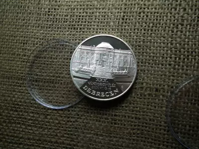 MÉE Debrecen PP , ezüst érem , xxx vándorgyűlés , 1 uncia szín 