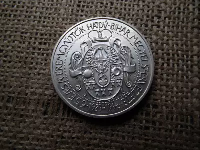 MÉE Hajdú-Bihar megye 1990 , ezüst emlékérem , II. Rákóczi Ferenc , ÁP 800/1000 , 38,96g