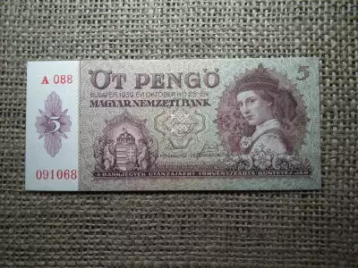5 pengő 1939 , nagyon szép 