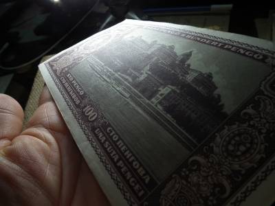 100 pengő 1945 , nagyon szép 