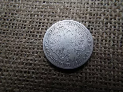 Ezüst 1 florin 1860 A , Ferenc József 