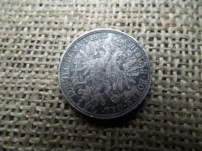Ezüst 1 florin 1885 , Ferenc József 