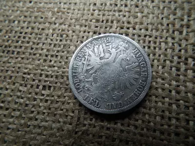 Ezüst 1 florin 1891 , Ferenc József 