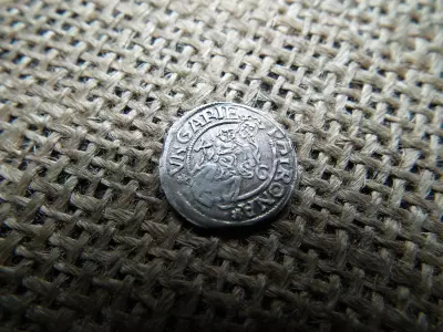 II. Ulászló denár 1516 K-G  , ezüst dénár 