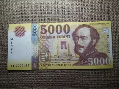 5000 forint 2023 BL  MINTA , alacsony sorszám , UNC 