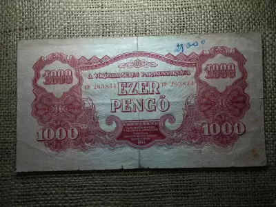 1000 pengő 1944 , Vörös Hadsereg , ritka 